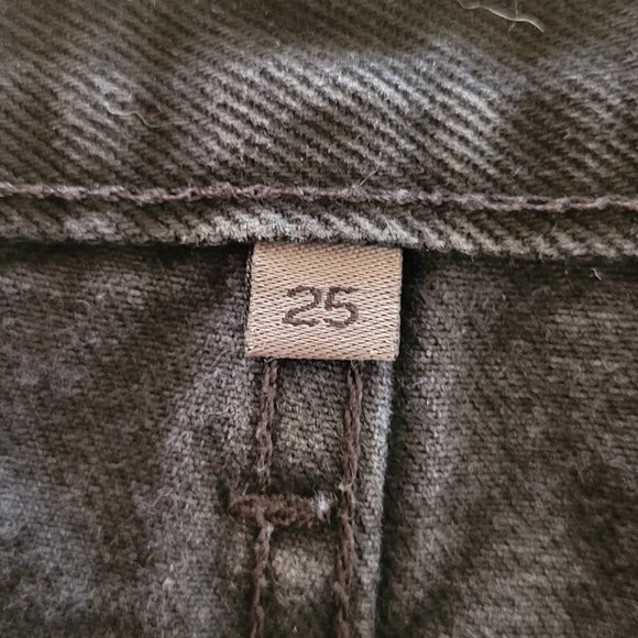 Carmar Beatrice Black Denim Grunge Zip Up Mini Skirt Leopard Trim Frayed Hem - Picture 10 of 12